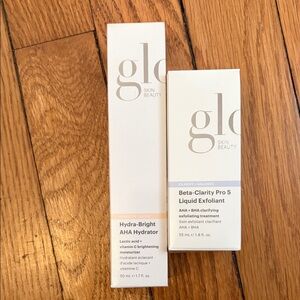 GLO SKIN BEAUTY Hydra-Bright AHA Hydrator + Beta-Clarity Pro 5 Liquid Exfoliant